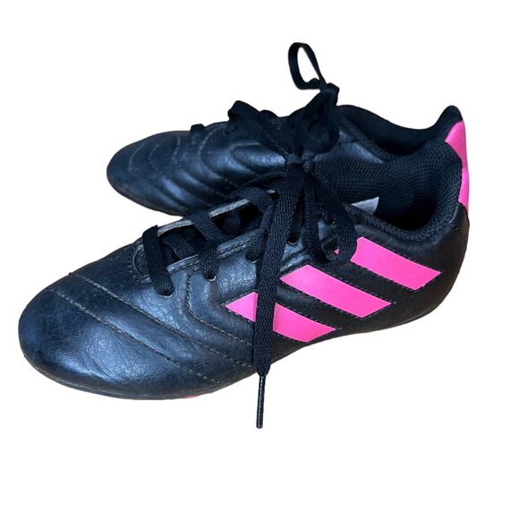Adidas Goletto VII Girls FG Lace Up Soccer Cleats Black Pink Size 11 FV2895 - Picture 3 of 5
